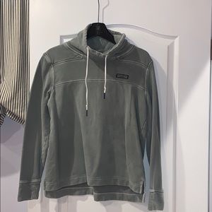 VINEYARD VINES- forest green cowl neck sweatshirt